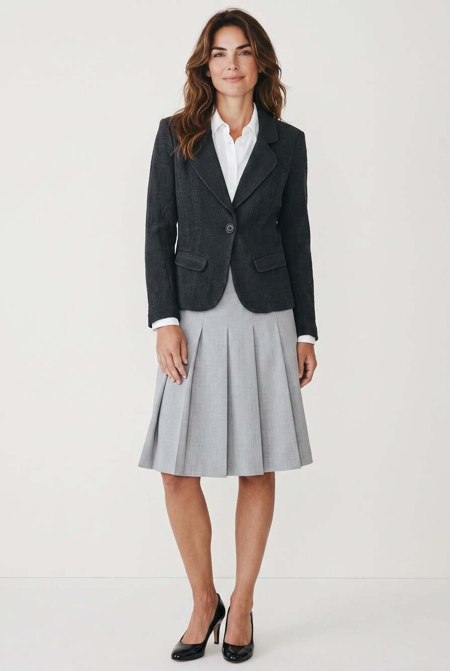 Armani Collezioni Textured One-Button Blazer Jacket Size 8 Black Made in Italy